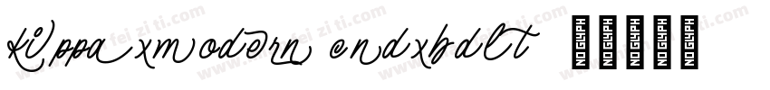 kippaxmodern cndxbdlt字体转换